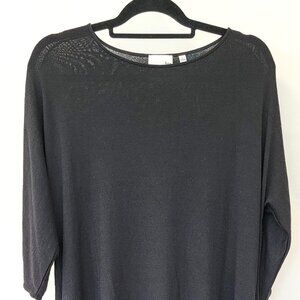 Wilfred Aritiza Black Oversize Mini Dress- Size Small